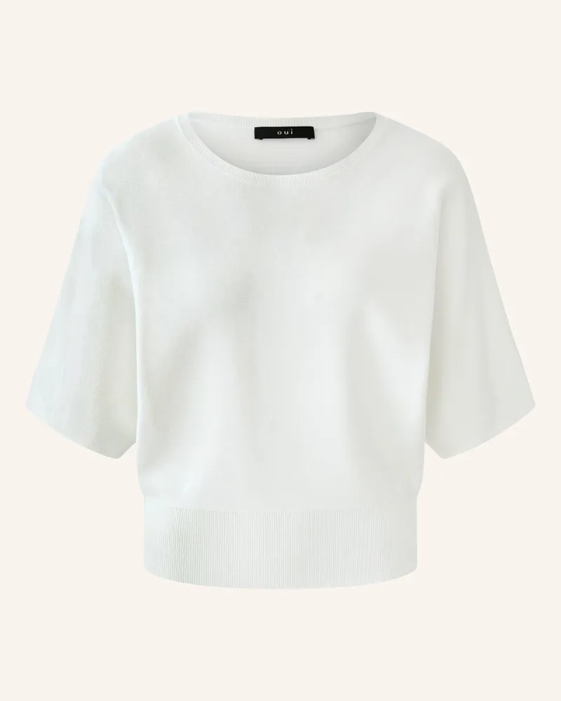 Oui  Strickshirt weiss Weiss