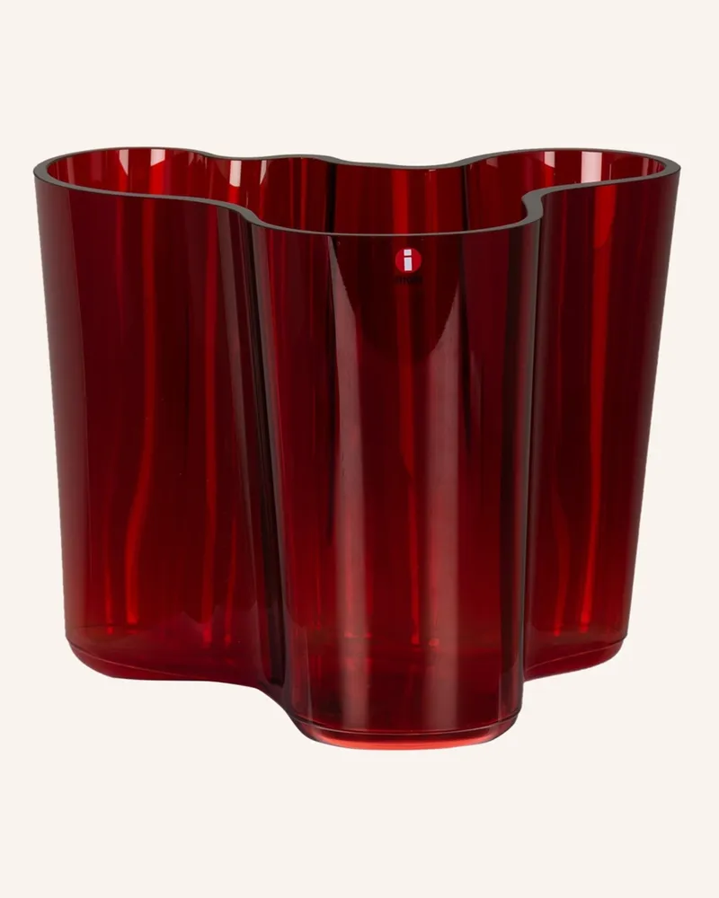 iittala Vase Alvar Aalto rot Rot