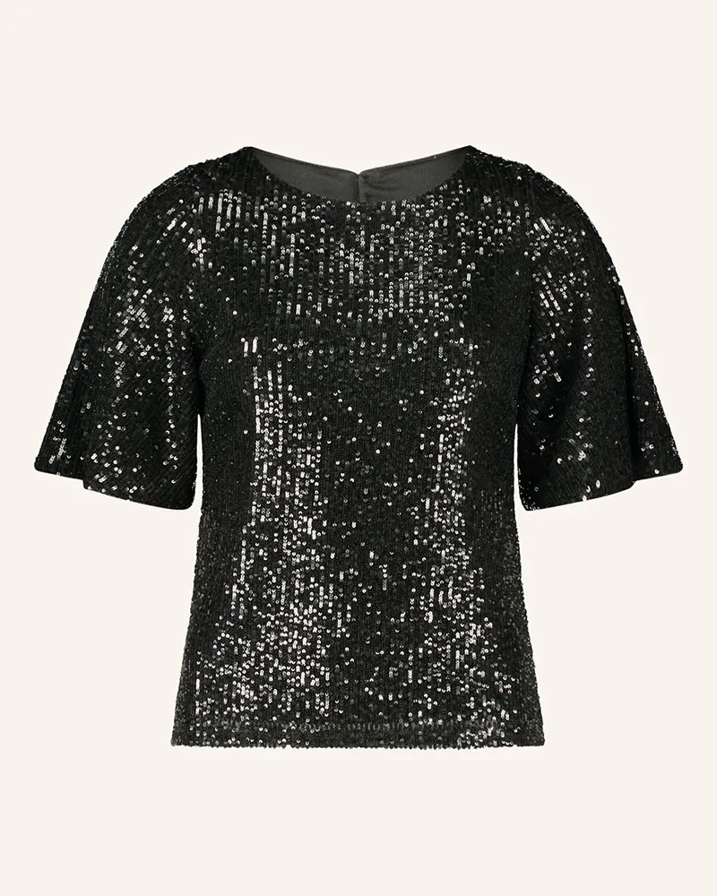 Vera Mont Blusenshirt mit Pailletten Schwarz