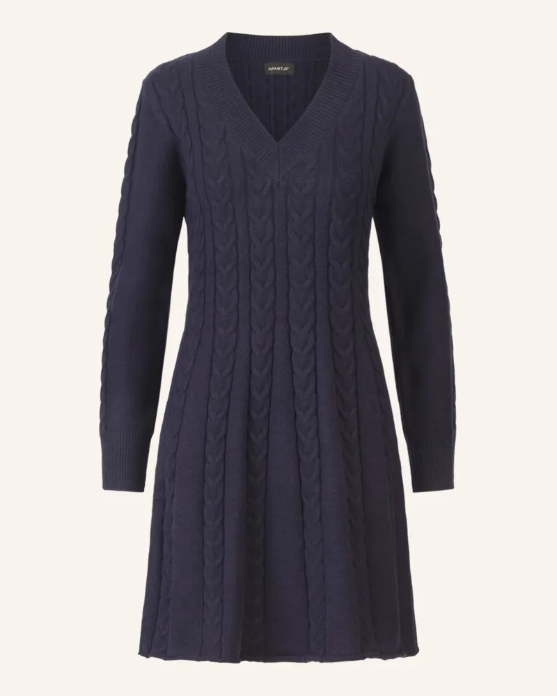 Apart Strickkleid blau Dunkelblau