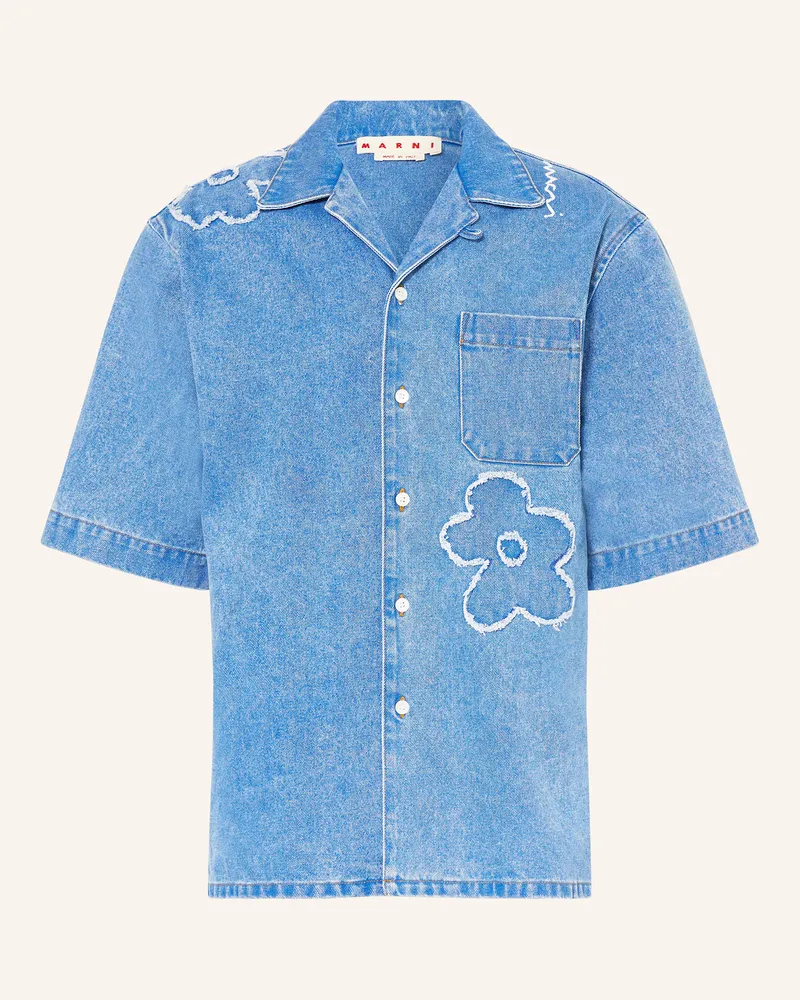 Marni Jeanshemd Comfort Fit Blau