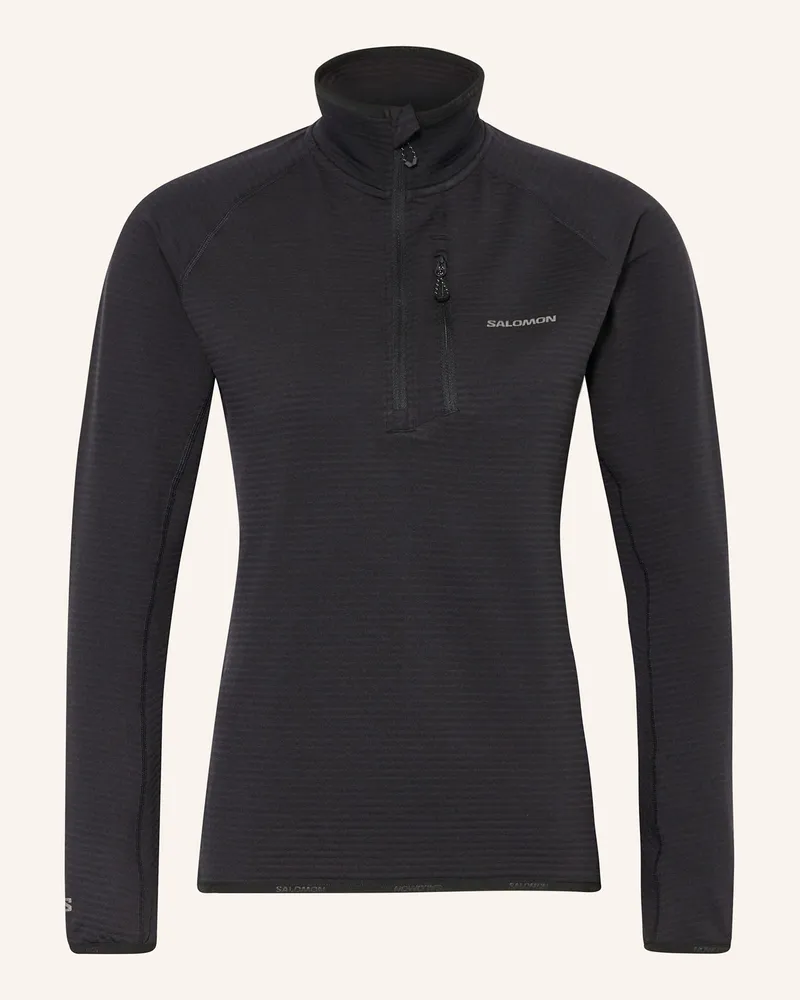 Salomon Midlayer-Jacke ESSENTIAL LIGHTWARM Schwarz