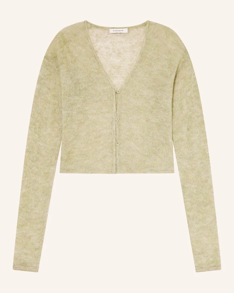 by Aylin Koenig Strickjacke Carola Mit Alpaka gruen Hellgrün