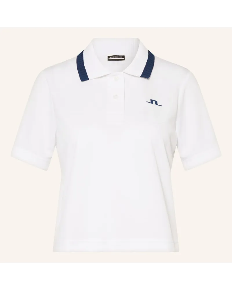 J.Lindeberg Funktions-Poloshirt Weiss