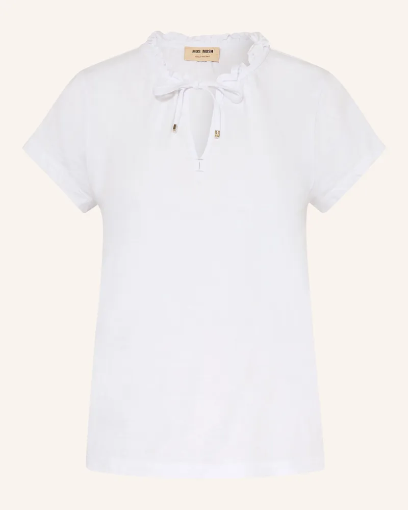 Mos Mosh T-Shirt Mmanly Mit Rüschen weiss Weiss