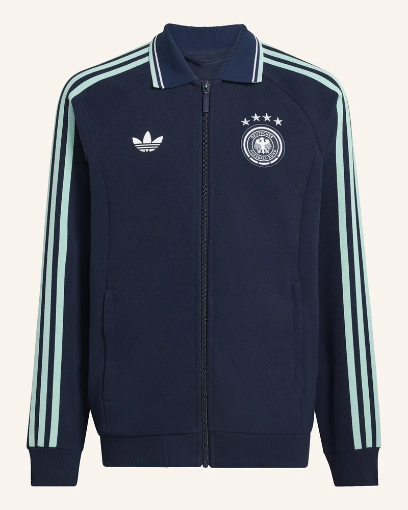 adidas Deutschland Anthem Kids Auswärtsjacke blau Blau