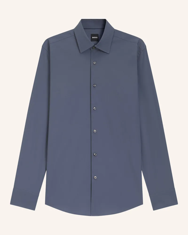 HUGO BOSS Hemd Hank Slim Fit blau Blau