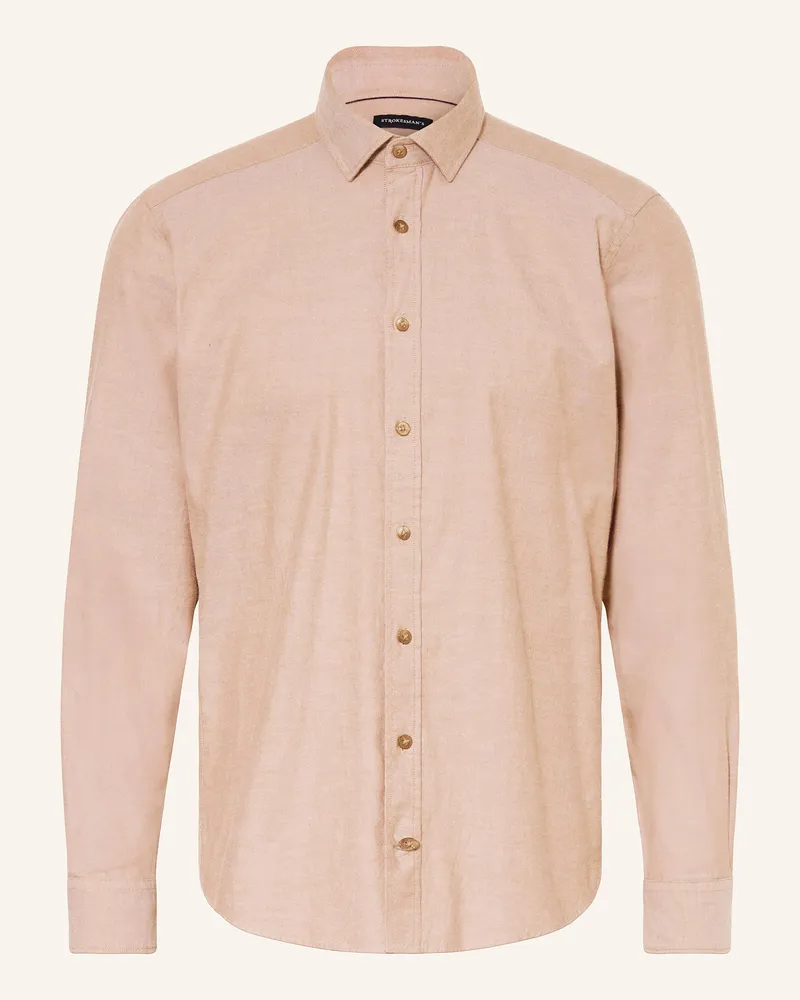 Strokesman's Hemd Regular Fit Beige