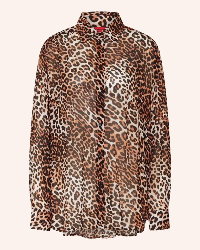 HUGO BOSS Hemdbluse Camel