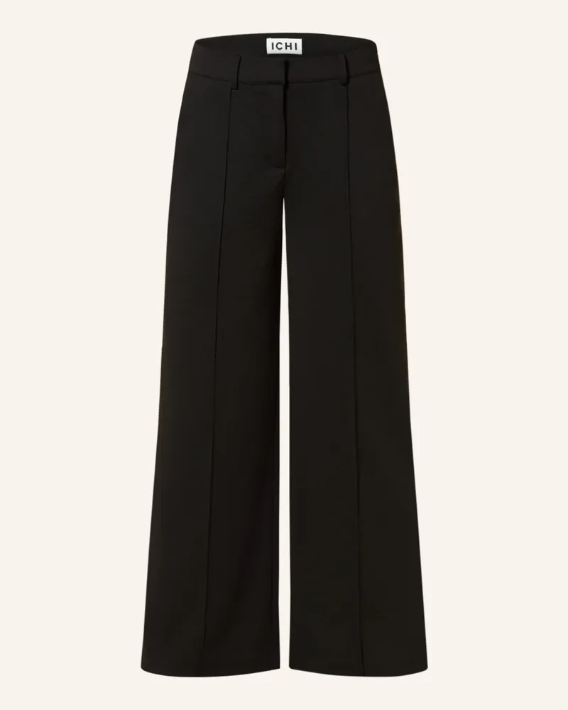 ICHI Marlenehose Ihkate schwarz Schwarz