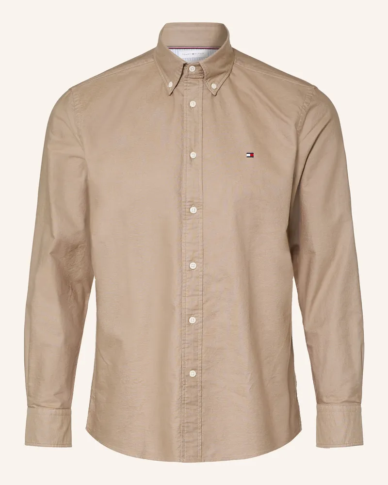 Tommy Hilfiger Oxfordhemd Regular Fit beige Beige