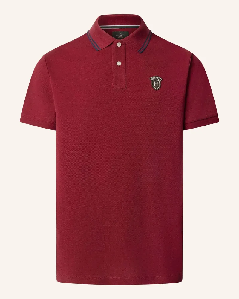 Hackett Poloshirt Heritage Badge Polo rot Rot