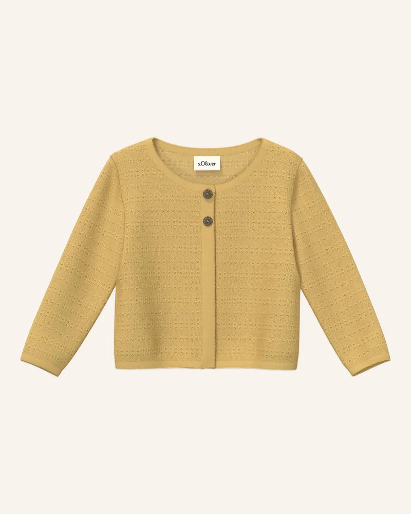S.Oliver Strickjacke gelb 