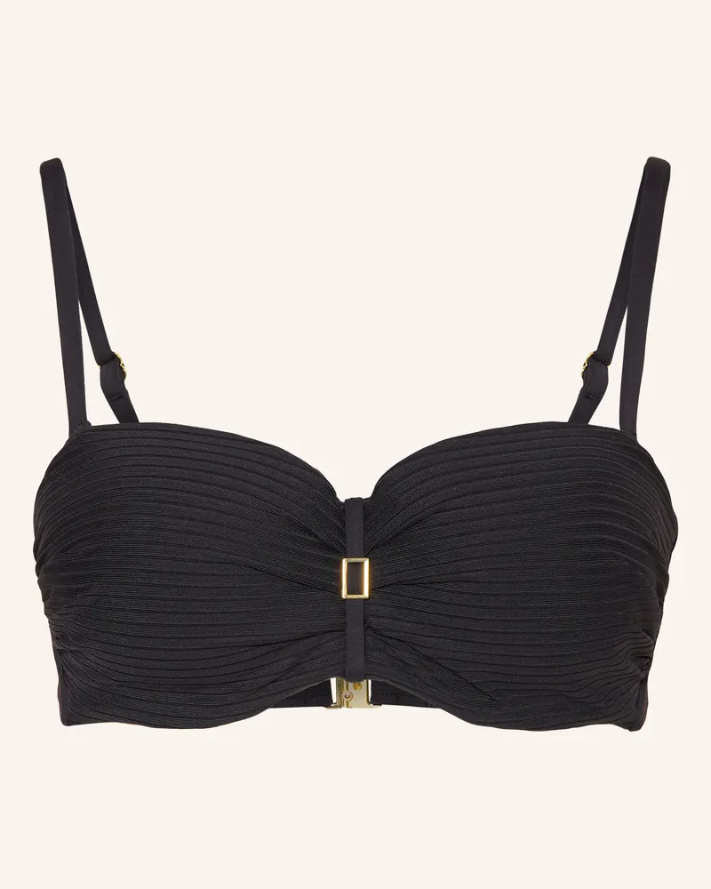 Cyell Bandeau-Bikini-Top Noos Caviar schwarz Schwarz