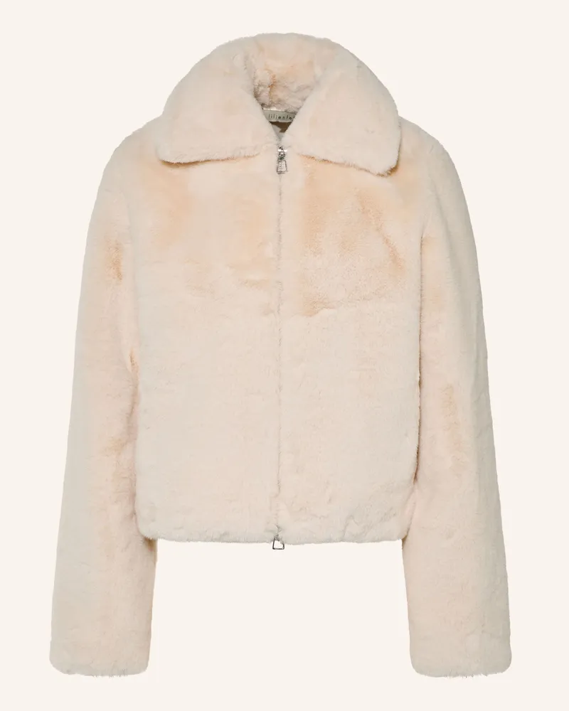 lilienfels Kunstfell-Jacke weiss Creme