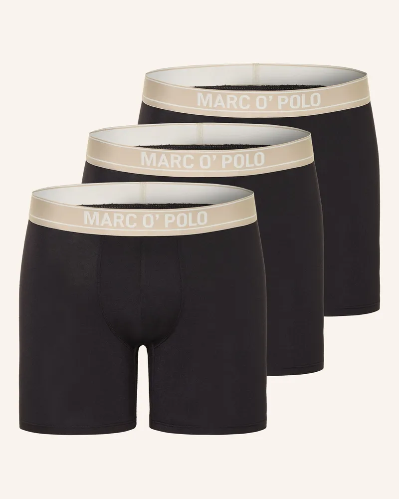 Marc O'Polo 3er-Pack Boxershorts schwarz Schwarz