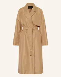 Fabiana Filippi Trenchcoat mit Pailletten Beige