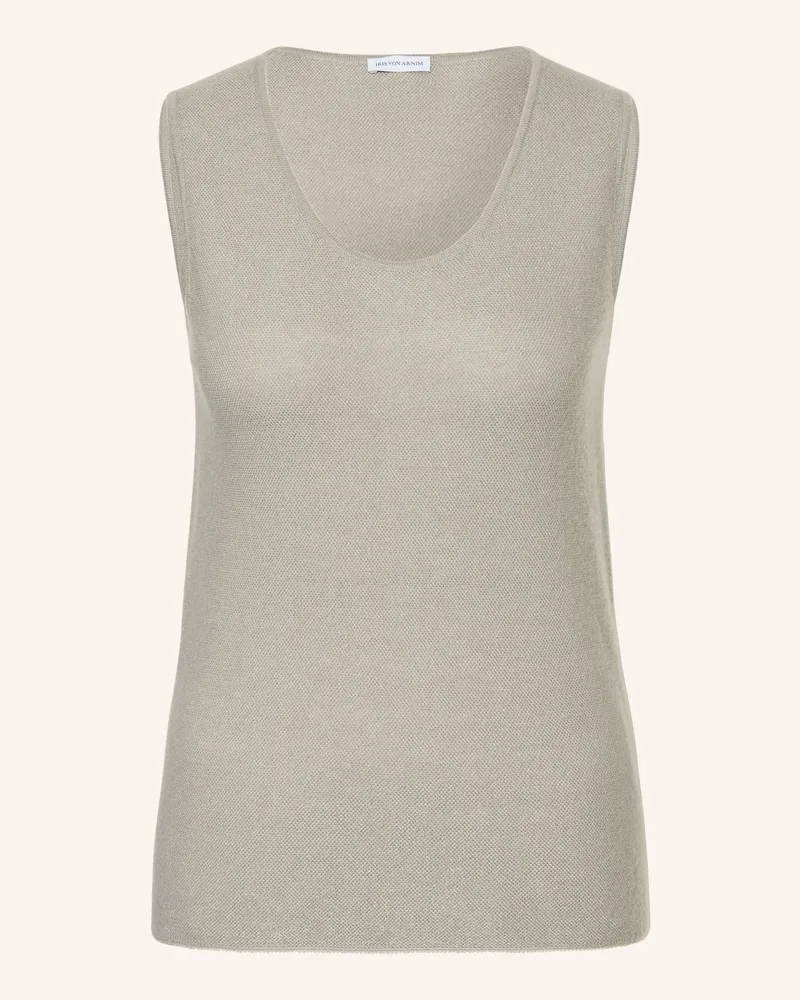 Iris von Arnim Stricktop THYRA aus Cashmere mit Seide Grau