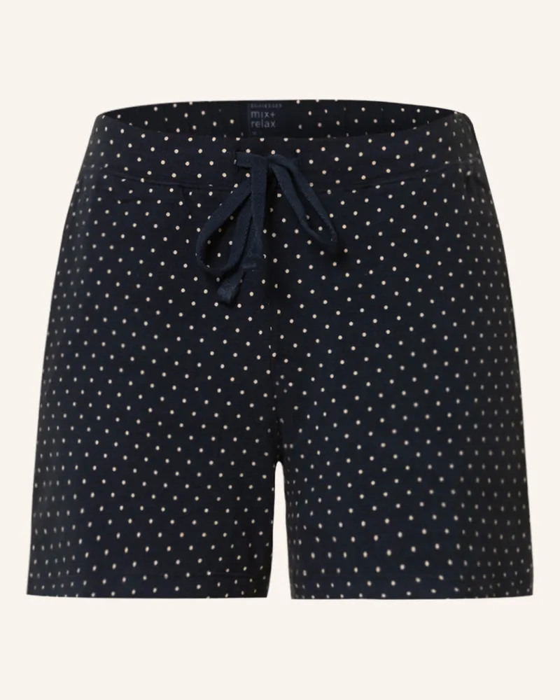 Schiesser Schlafshorts Mix+Relax blau Dunkelblau