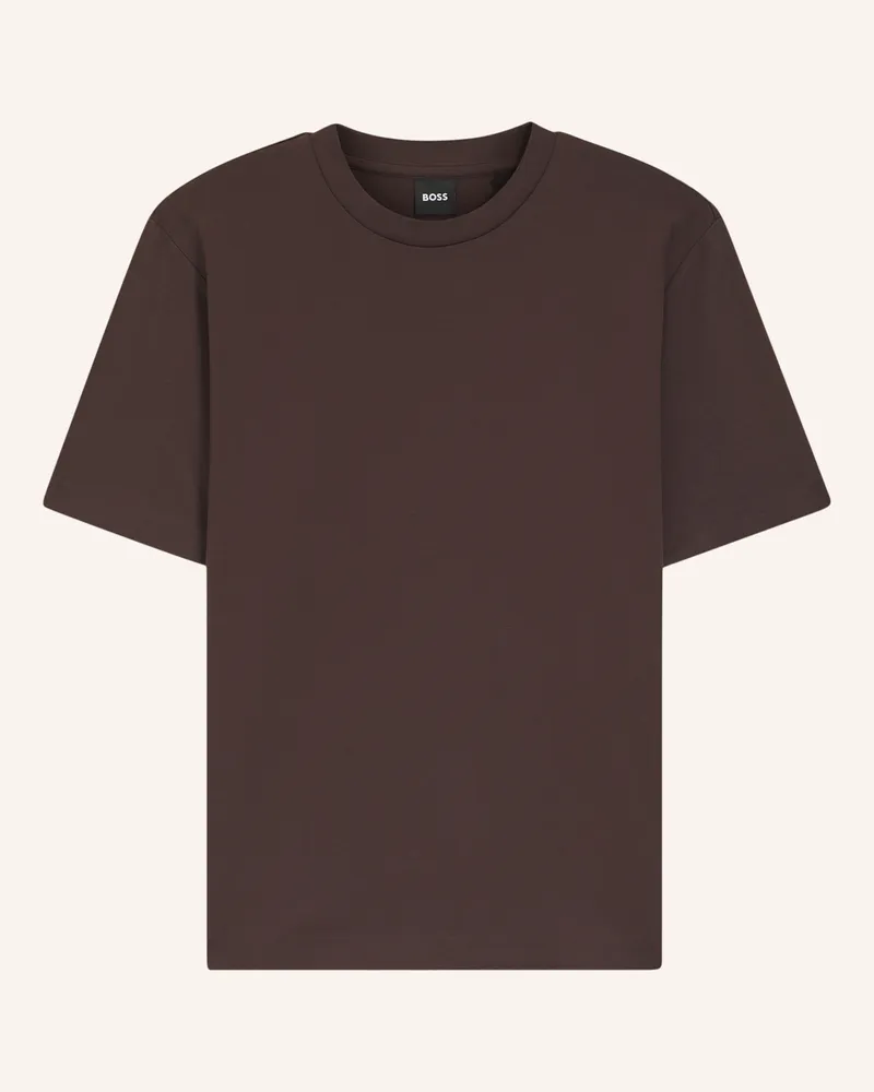HUGO BOSS T-Shirt Eharpa Relaxed Fit braun Dunkelbraun