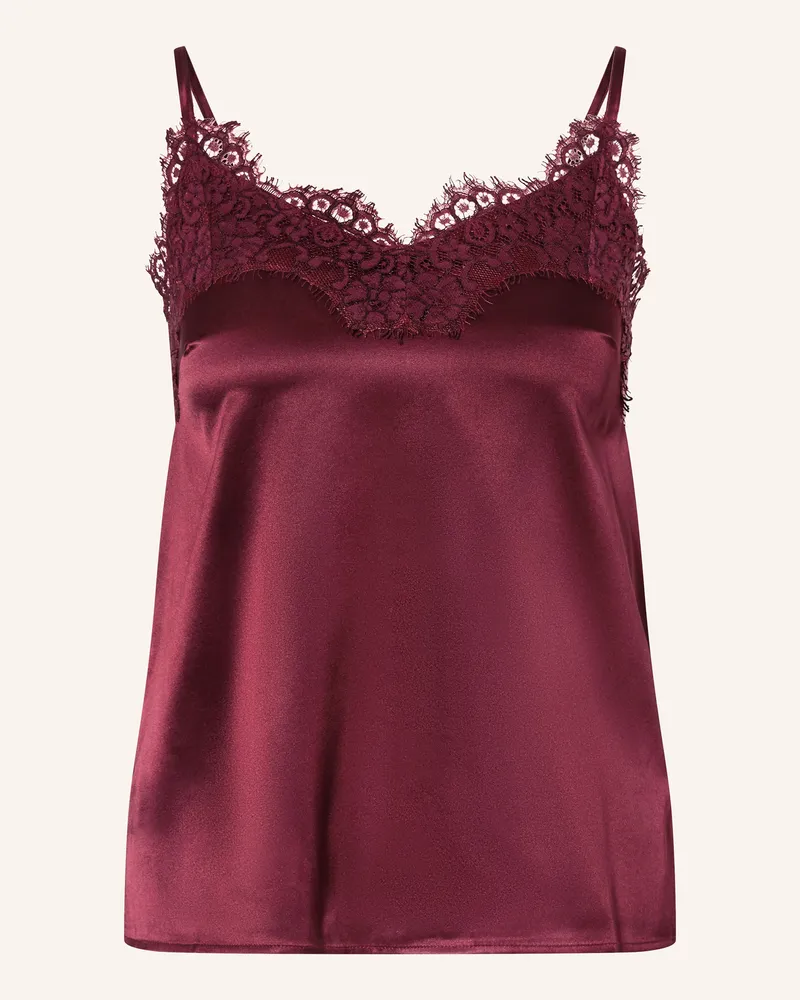 Rosemunde Seidentop Jade rot Rot