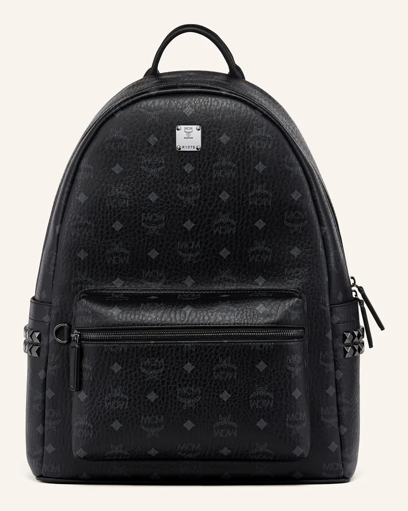 MCM Rucksack Stark Vi Mit Nieten schwarz Schwarz