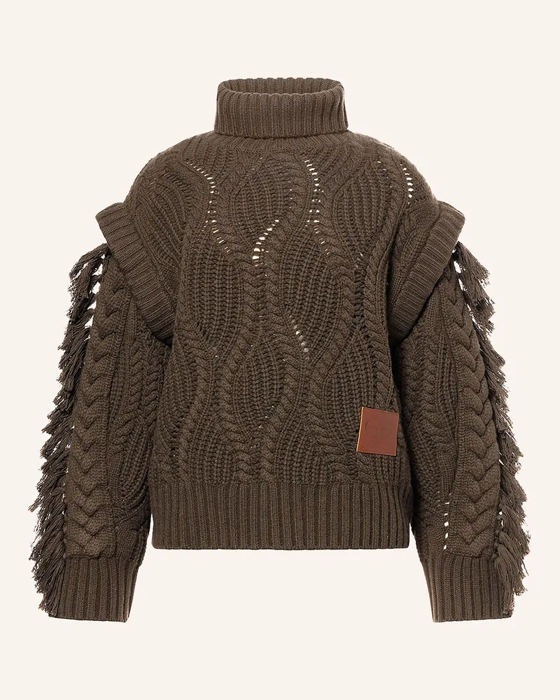 GOLDBERGH Rollkragenpullover Kyomi gruen Oliv