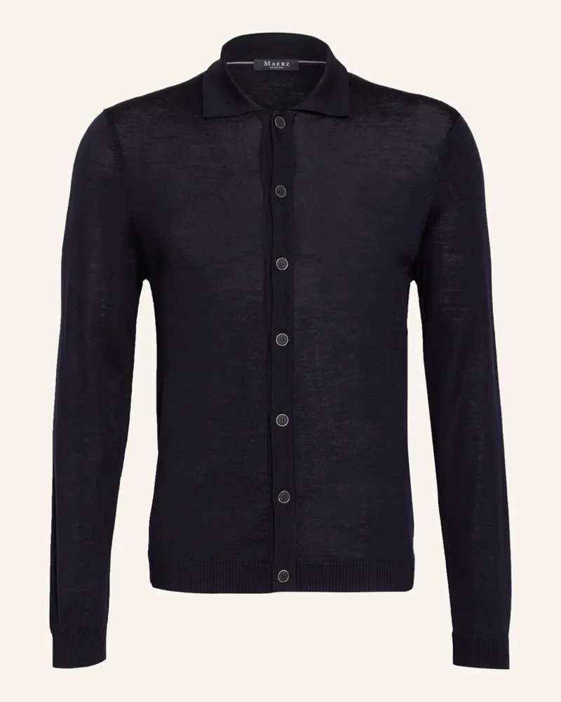 Maerz Strickjacke blau Dunkelblau