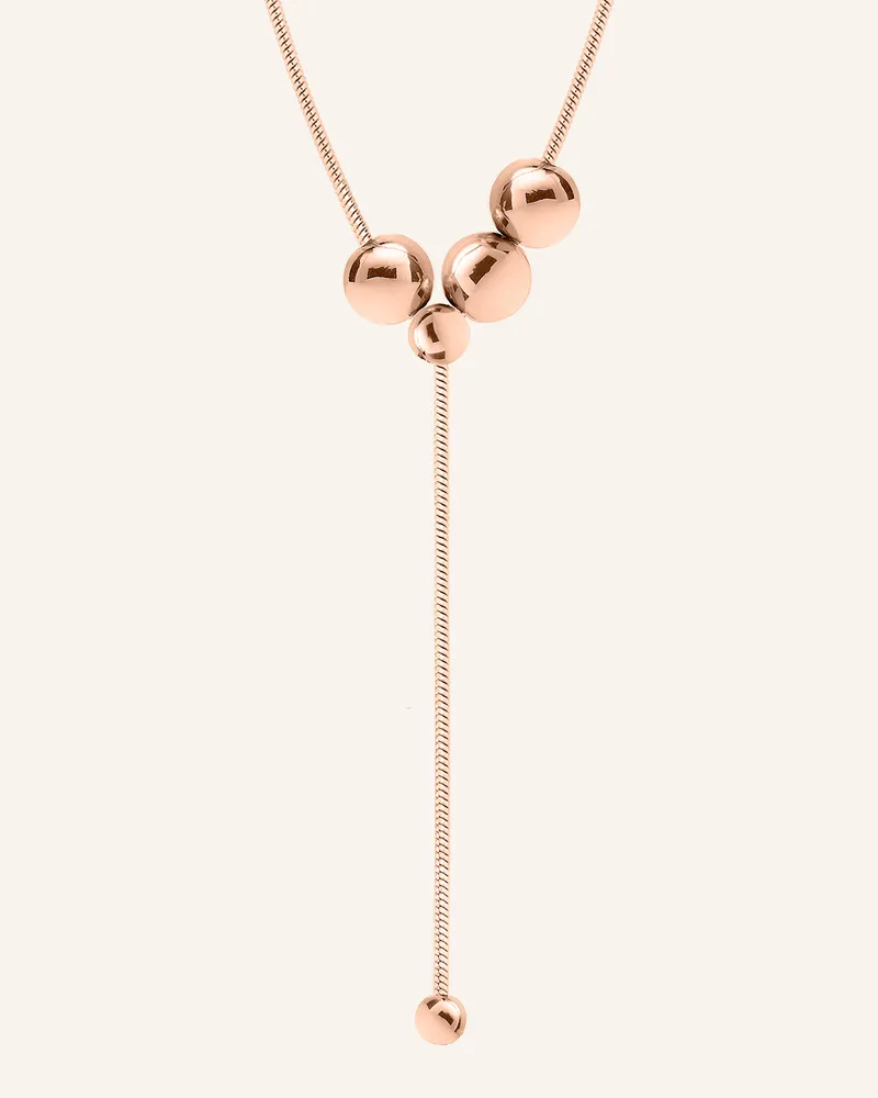 Liebeskind Halskette  aus  Edelstahl Roségold