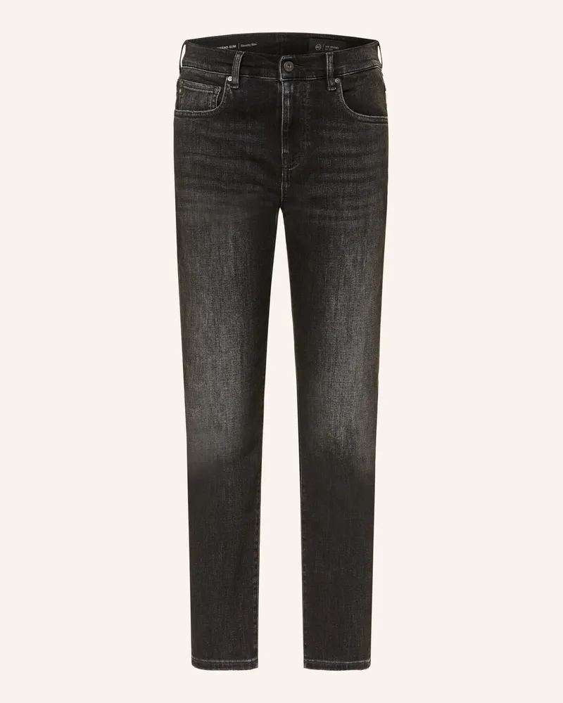 Adriano Goldschmied Cropped Jeans Ex Boyfriend Slim schwarz Snps