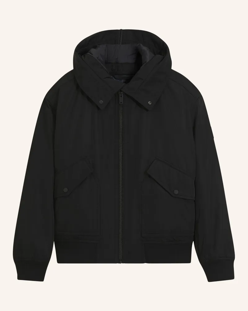 HUGO BOSS Jacke Onorve Relaxed Fit schwarz Schwarz