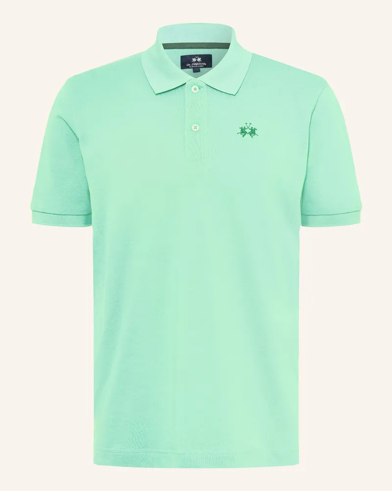 La Martina Piqué-Poloshirt Regular Fit gruen Grün