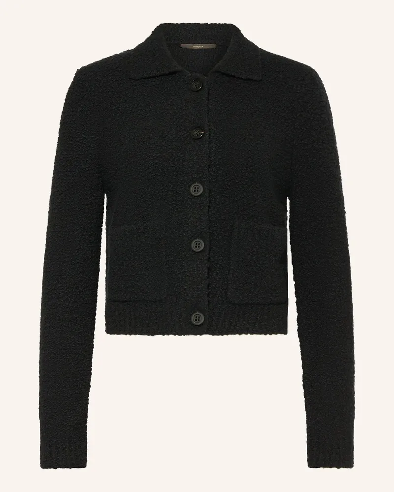 windsor. Strickjacke aus Bouclé Schwarz