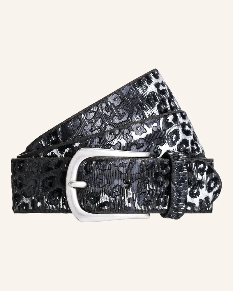 b.belt Ledergürtel schwarz Schwarz