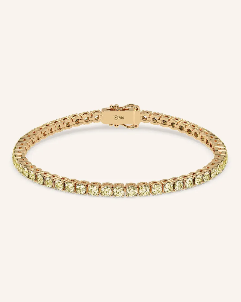 VEYNOU Tennisarmband Aus Karat Gelbgold Und 5,70ct. Gelben Diamanten gold Gold