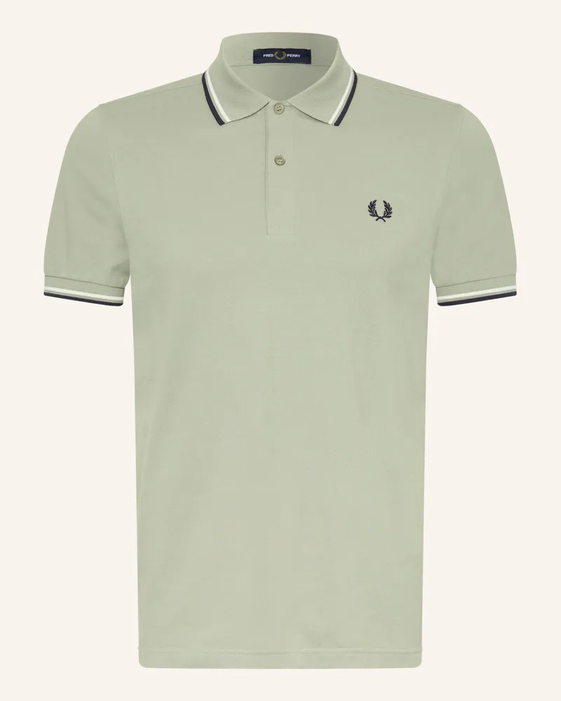 Fred Perry Piqué-Poloshirt gruen Hellgrün