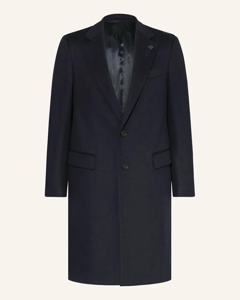 LARDINI Wollmantel blau Dunkelblau