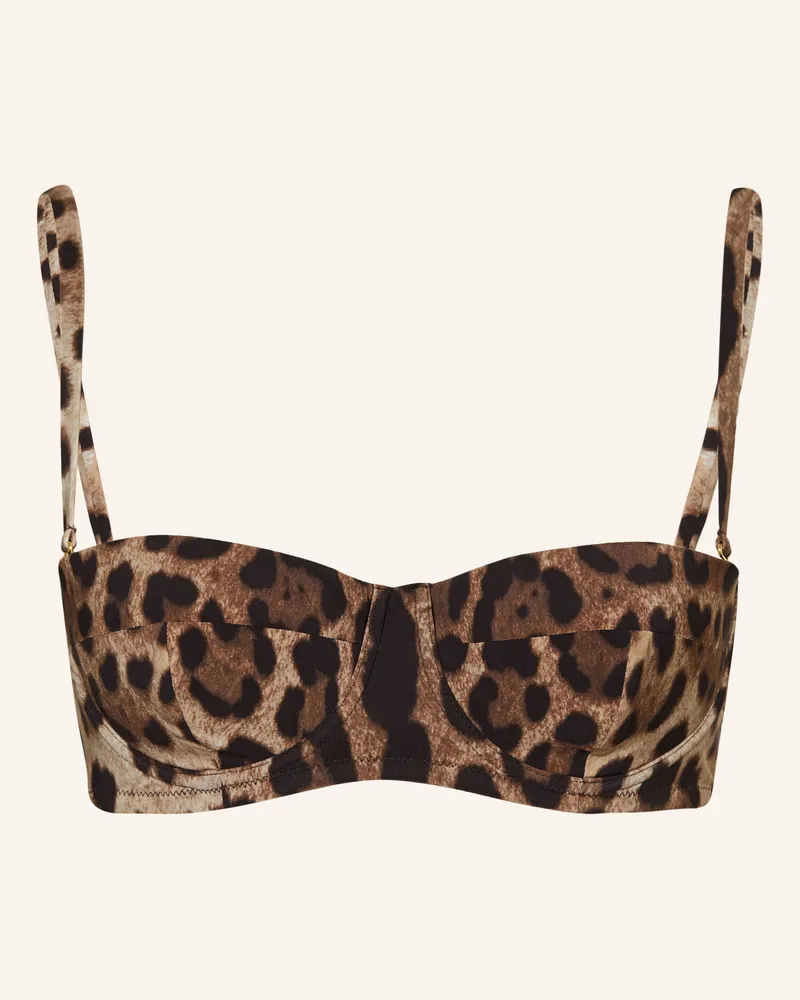 Dolce & Gabbana Bandeau-Bikini-Top Beige