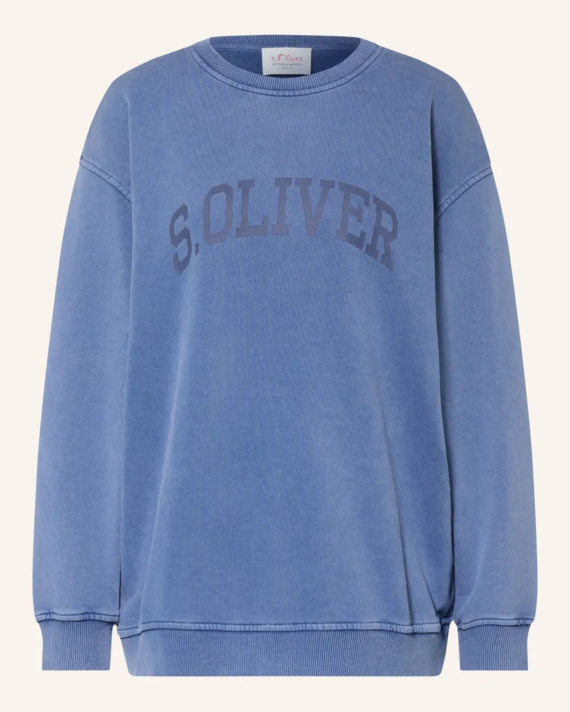 S.Oliver Sweatshirt blau Blau