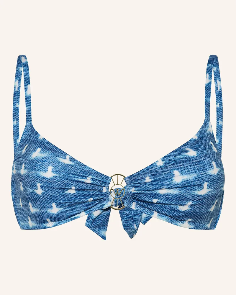 watercult Bralette-Bikini-Top URBAN INDIGO Blau