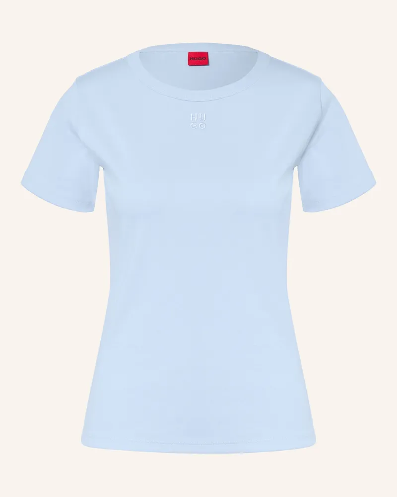 HUGO BOSS T-Shirt Deloris blau Hellblau