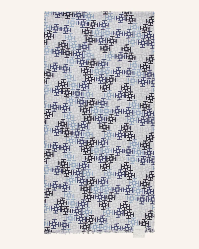 hemisphere Cashmere-Schal mit Seide Blau