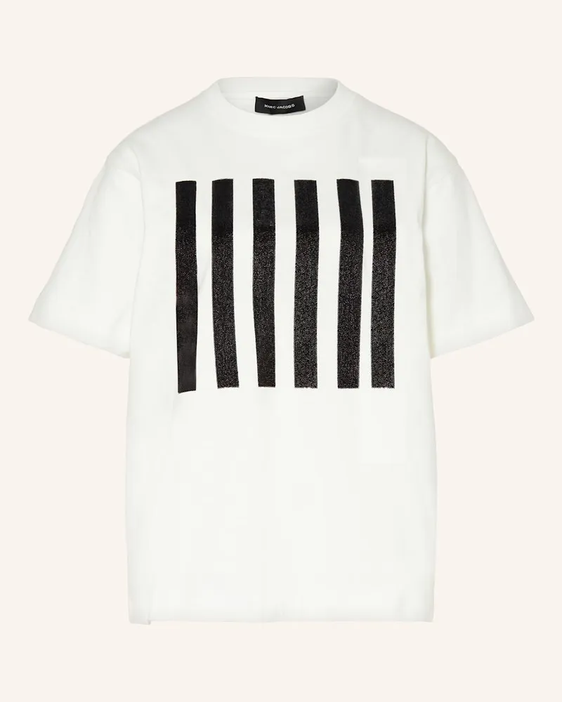 Marc Jacobs T-Shirt mit Pailletten Weiss