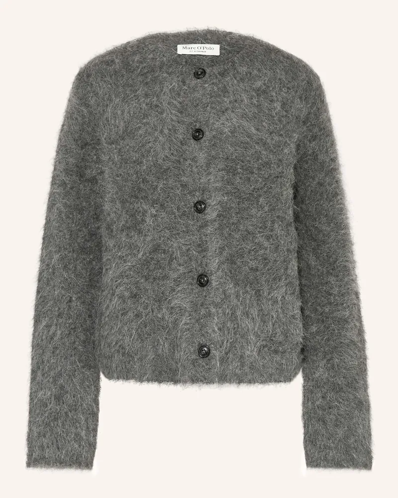 Marc O'Polo Strickjacke mit Alpaka Grau