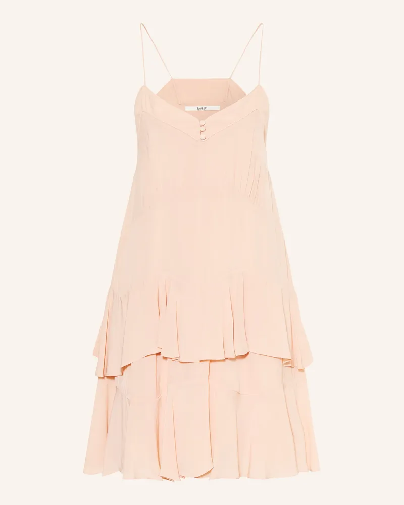 ba&sh Kleid Bilona Mit Volants rosa Rosé