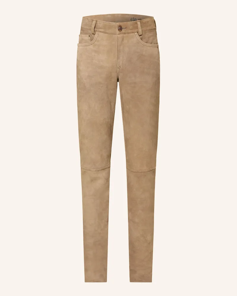Meindl Trachten-Lederhose ROMEO Regular Fit Hellbraun