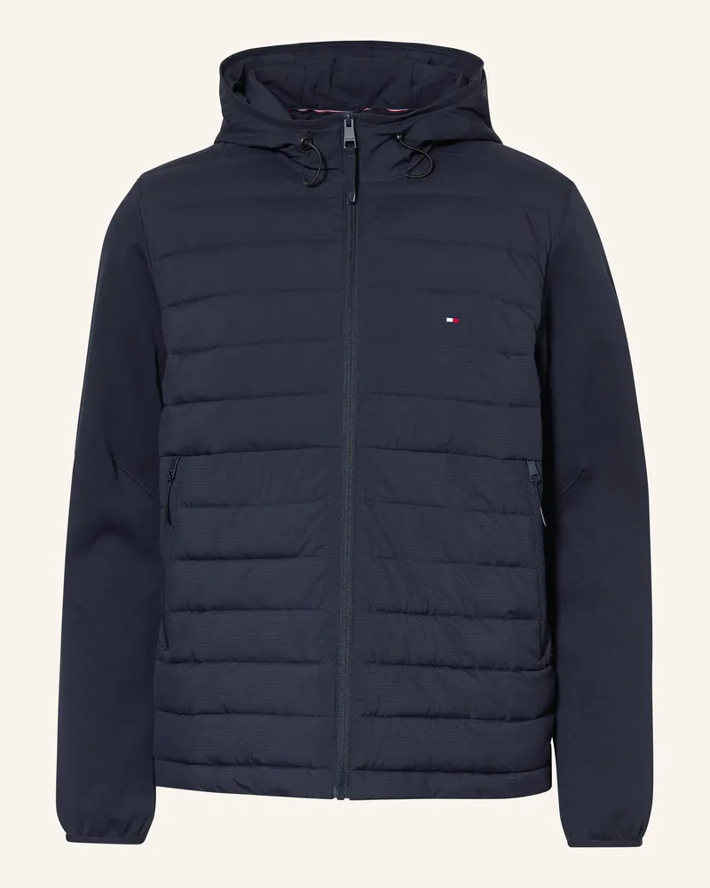 Tommy Hilfiger Steppjacke im Materialmix Dunkelblau