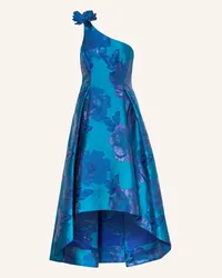 Adrianna Papell One-Shoulder-Kleid aus Jacquard Blau