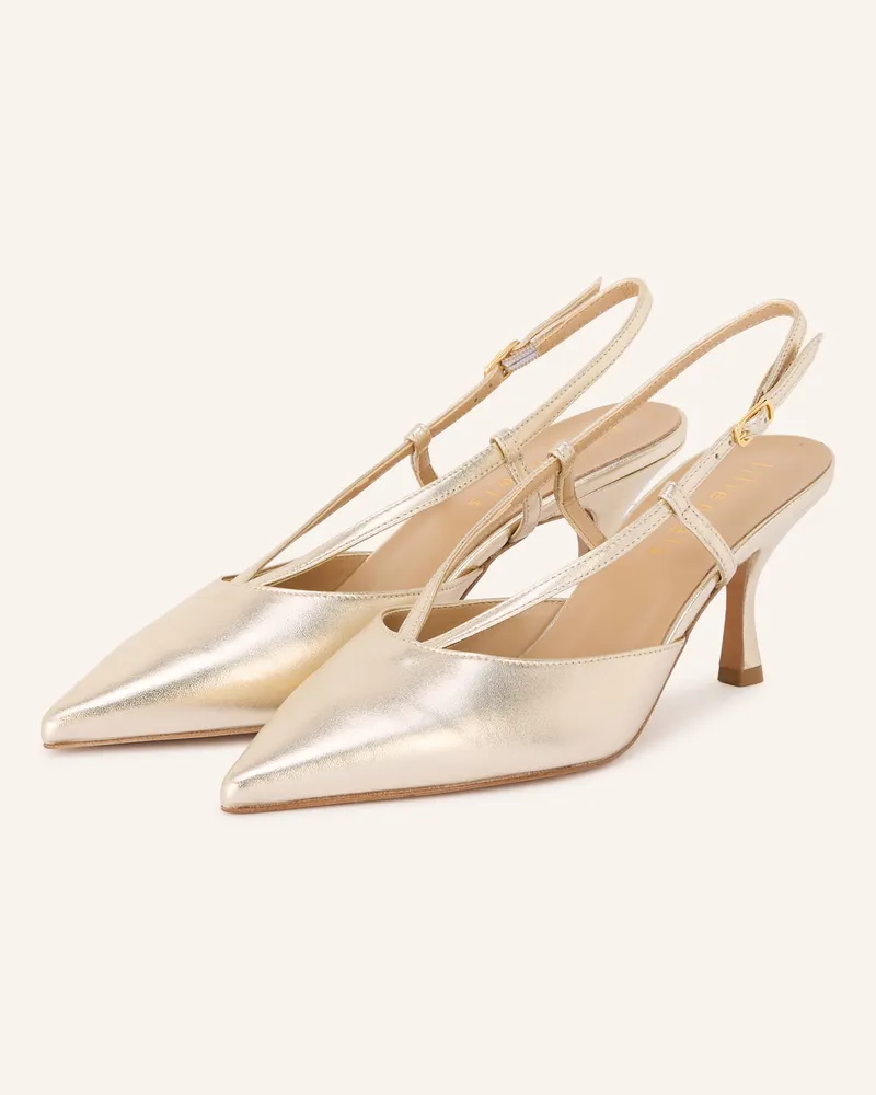 lilienfels Slingpumps Gold
