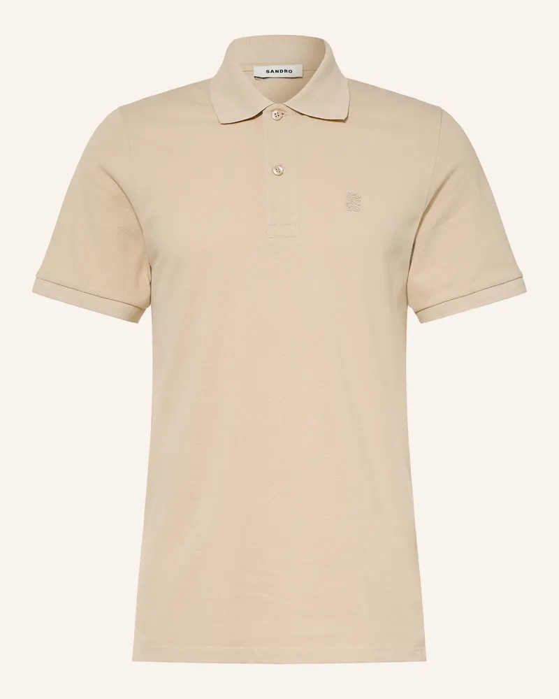 Sandro Piqué-Poloshirt Classic Fit beige Beige